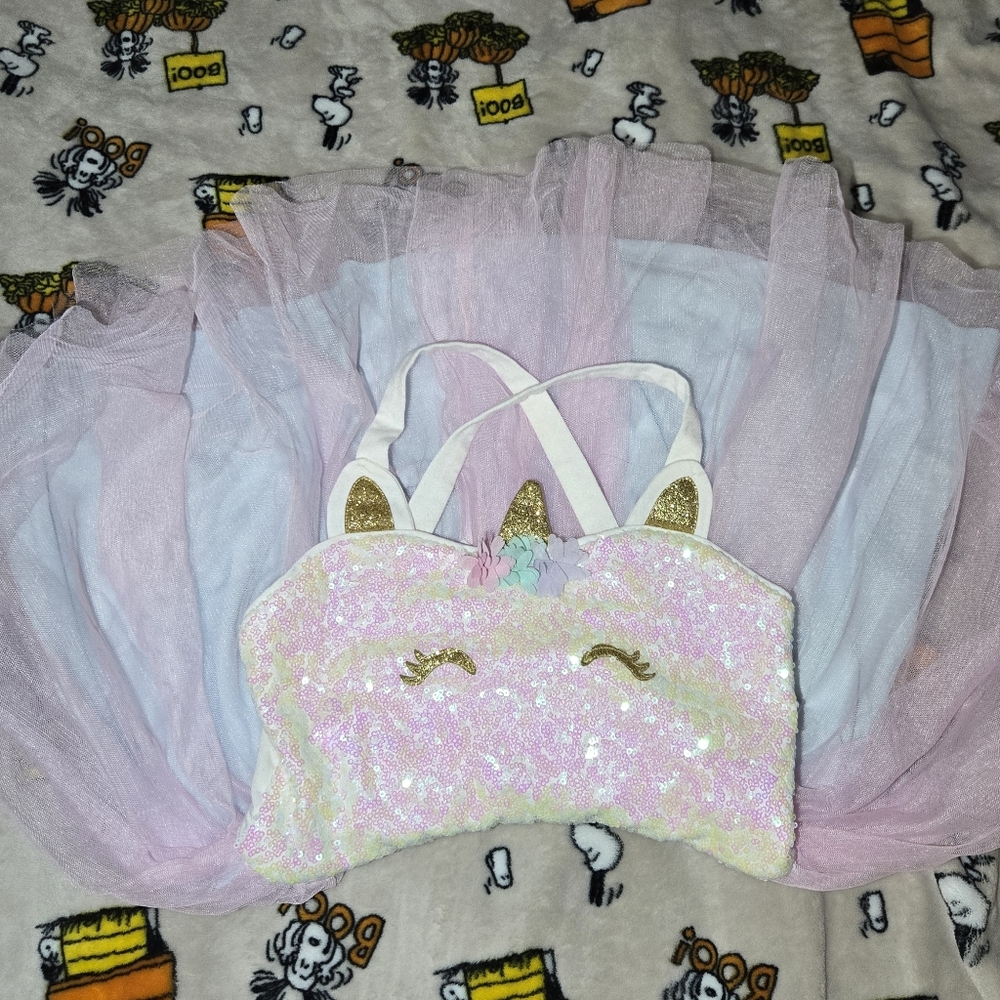 Adorable Pink and White Unicorn Dress for Kids